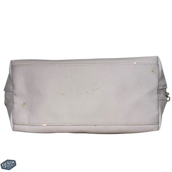 Christian Dior Grey/Silver Nylon Cosmetic/Makeup Pouch/Bag w/Silver Logo Plate - Picture 3 of 11
